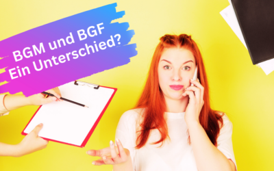Was ist der Unterschied zwischen BGF und BGM ?