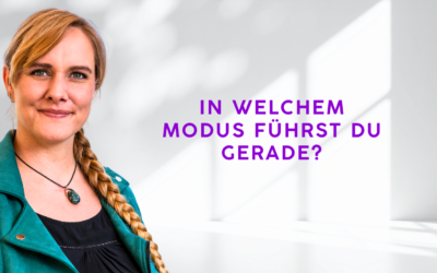 In welchem Modus führst du gerade?